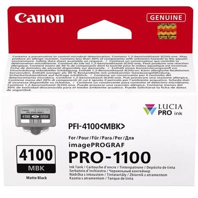 Original Canon PFI-4100MBK 6776C001 Tinte matt schwarz