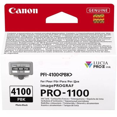 Original Canon PFI-4100PBK 6777C001 Tinte photo schwarz
