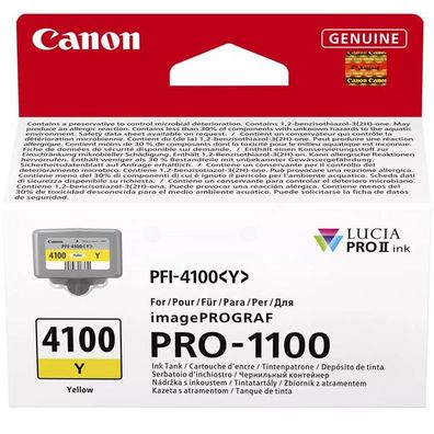Original Canon PFI-4100Y 6780C001 Tinte gelb