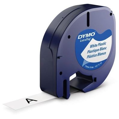 Original Dymo S0721660 91221 Etiketten schwarz auf weiß 12mm x 4m