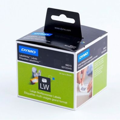 Original Dymo S0722440 99015 Etiketten weiß 54 x 70mm 320 Stück