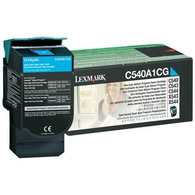 Original Lexmark C540A1CG 0C540A1CG Toner cyan