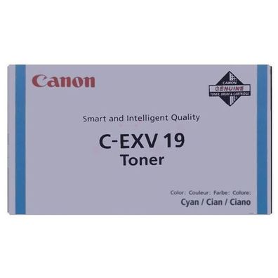 Original Canon C-EXV 19 0398B002 Toner cyan