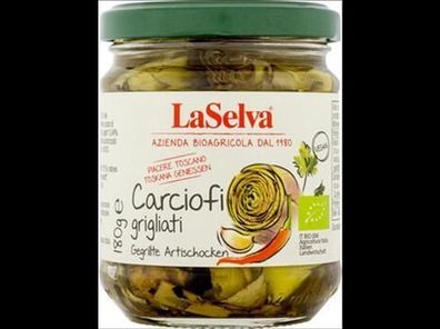 LaSelva Artischocken gegrillt in Öl, mit Knoblauch und Peperoncini 180g