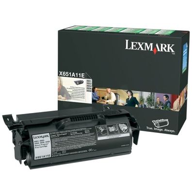 Original Lexmark X651A11E 0X651A11E Toner schwarz