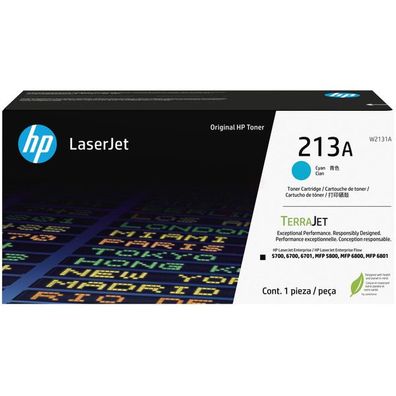 Original HP 213A W2131A Toner cyan