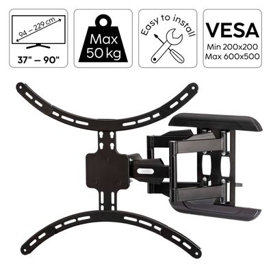 Hama TV Wandhalterung bis 90" schwenkbar 120° Wand-Halter Halterung LCD LED OLED