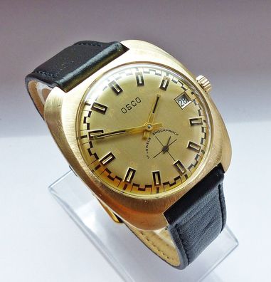 Schöne und seltene Osco Phantom 17Jew. Classic Herren Vintage Armbanduhr Top Zustand
