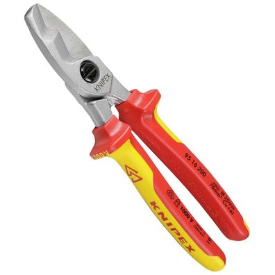 Knipex Kabelscheren mit Doppelschneide - Kabelschere - 20 cm