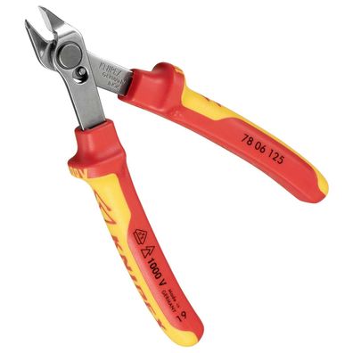 KNIPEX Electronic Super Knips - Präzisionsschneider - isoliert - shear cut