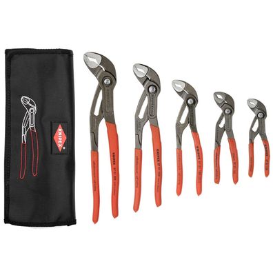 KNIPEX Cobra - Set Nut-und-Federzangen - 5 Stücke - in Falttasche