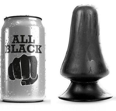 ALL BLACK - Analplug 12 cm