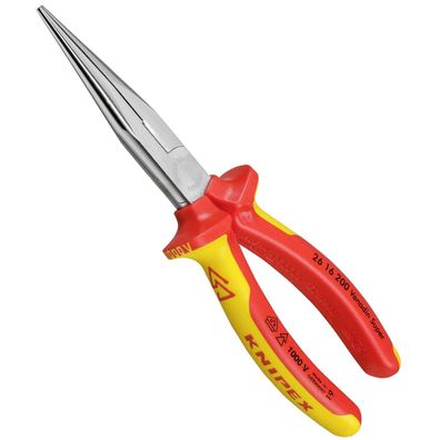 KNIPEX pince à bec plat avec tranchant chromée 200 mm
