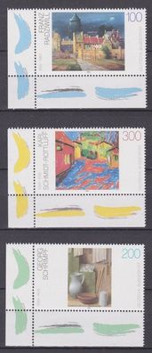 BRD 1995 postfrisch Ecke unten links MiNr. 1774-1776 Malerei des 20. Jahrhunderts