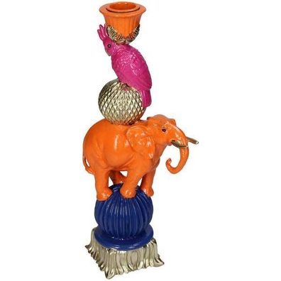 Kerzenständer - Orange Elefant - ?26cm