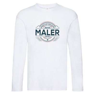 Geprüft und sicher: Maler | Malerei Long Sleeve Weiß