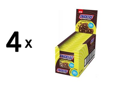 4 x Mars Protein Snickers High Protein Cookie (12x60g) Chocolate and Peanut