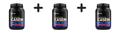 3 x Optimum Nutrition 100% Casein Gold Standard (908g) Strawberry Delight