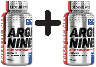 2 x Nutrend Arginine - 120 caps