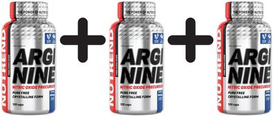 3 x Nutrend Arginine - 120 caps