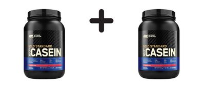 2 x Optimum Nutrition 100% Casein Gold Standard (908g) Strawberry Delight