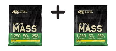 2 x Optimum Nutrition Serious Mass (12lbs) Banana
