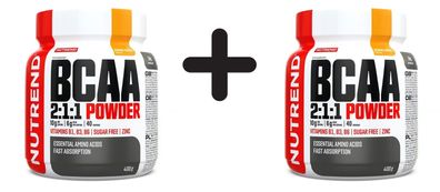 2 x Nutrend BCAA 2:1:1 Powder, Mango Sorbet - 400g