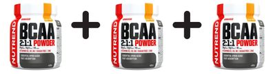 3 x Nutrend BCAA 2:1:1 Powder, Mango Sorbet - 400g
