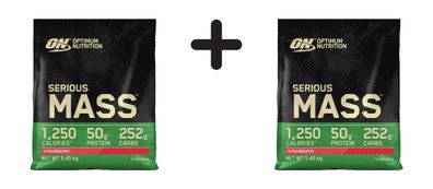 2 x Optimum Nutrition Serious Mass (12lbs) Strawberry