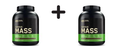 2 x Optimum Nutrition Serious Mass (6lbs) Chocolate