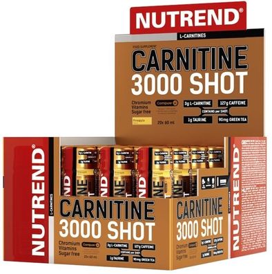 Carnitine 3000 Shot, Orange - 20 x 60 ml