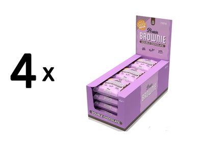 4 x NanoSupps Protein Brownie (12x60g) Double Chocolate