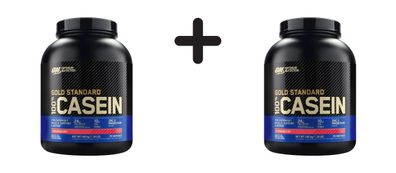 2 x Optimum Nutrition 100% Casein Gold Standard (1818g) Strawberry Delight