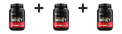 3 x Optimum Nutrition 100% Whey Gold Standard (2lbs) Cookies and Cream