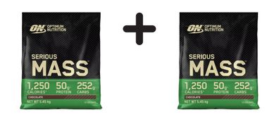 2 x Optimum Nutrition Serious Mass (12lbs) Chocolate