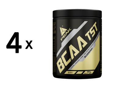 4 x Peak BCAA TST (500g) Blueberry