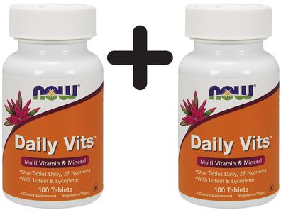 2 x NOW Foods Daily Vits - 100 tabs