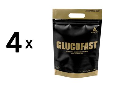 4 x Peak Glucofast (3000g)