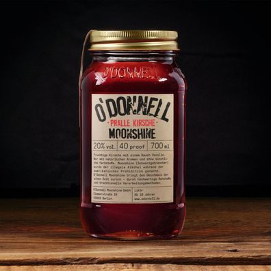 O`Donnell Moonshine Pralle Kirsche Likör 700ml 20% Vol