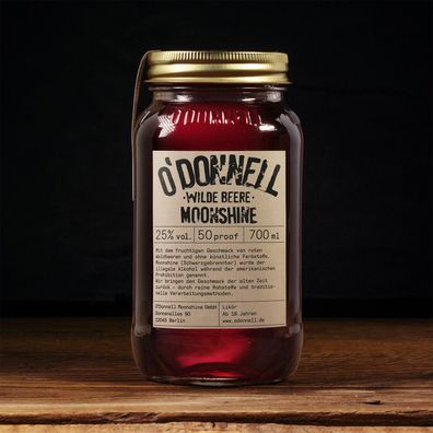 O`Donnell Moonshine Wilde Beere Likör 700ml 25% Vol