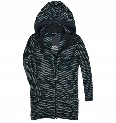 CMP We?niana Kurtka Damska ?akardowy P?aszcz Wooltech Nowy XXL