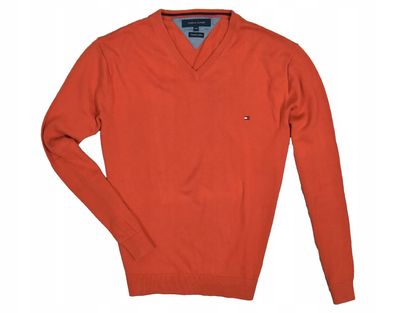 TOMMY Hilfiger Premium Baumwollpullover mit V-Ausschnitt Herren XXL