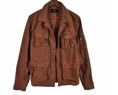 ALPHA Industries Ripstop Cargo Überhemd Jacke Shirt S