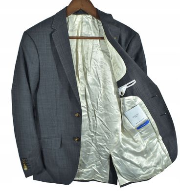 Bertoni Weißer Reiseanzug Wolle Herrenjacke 46