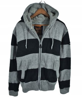 SCHOTT Herren Wolle Dickes Sweatshirt XL