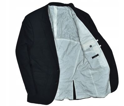 HUGO BOSS Stretch Schwarz Baumwolle Herrenjacke 50