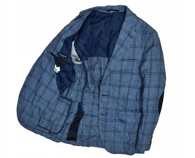Gutteridge Jacke mit Leinen-Baumwoll-Karo 46
