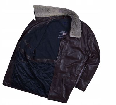 GANT Warmed Leather Herren Pilotenjacke / M