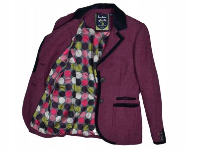 BODEN British Tweed by Moon Wool Navy Damen Jacke S