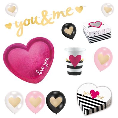 35-teiliges Party Set "Everyday Love" für 6 Personen